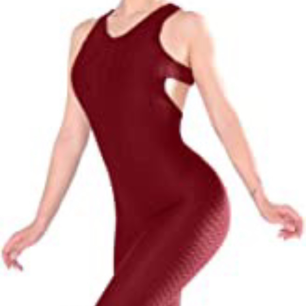 Yoga Wine One Piece Jumpsuit